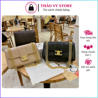 Túi xách nữ dây xích cao cấp, đeo chéo phong cách hàn quốc, full tag box hàng qccc tv011 - thảo vy store