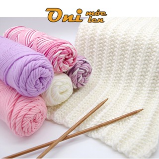  Len Ống Đan Móc Khăn Choàng Cổ Len Cotton Love 