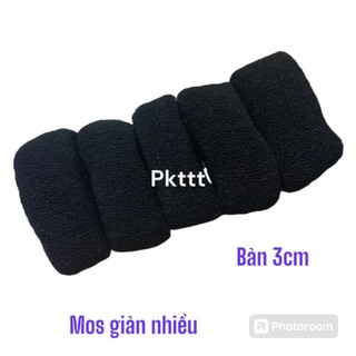 Combo 10 cột tóc trơn màu đen (bản 2.5- 3cm)