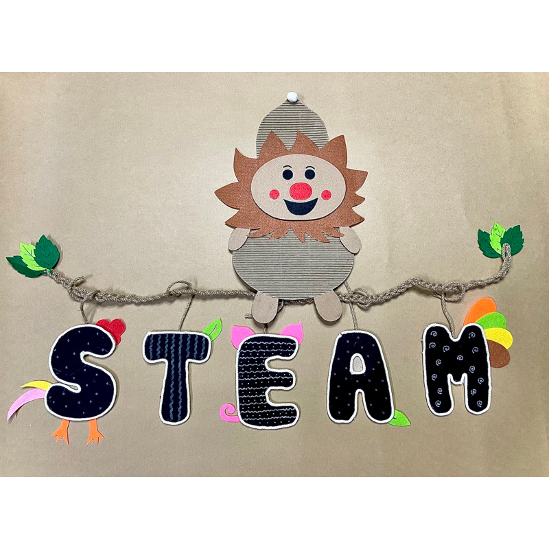 CHỮ STEAM TRANG TRÍ GÓC