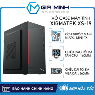 Vỏ Case Máy Tính Xigmatek XS-19 , XS-29 - Văn Phòng Size M-ATX - Hàng Chính Hãng