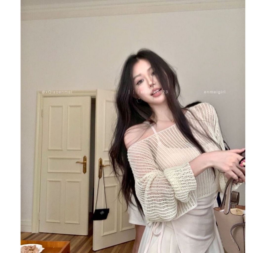 Set Đồ Nữ - Áo 2 Dây Lệch Vai Mix Với Quần Ống Rộng Phong Cách Nhẹ Nhàng Nữ Tính | BigBuy360 - bigbuy360.vn