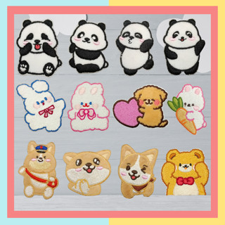  Sticker Dán Vải Sticker Ủi Thêu Quần Áo Balo Hình Con Vật Dễ Thương 03 