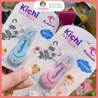 Bấm móng tay, cắt móng tay cao cấp Kichi loại nhỏ lưỡi cắt Inox không han gỉ an toàn cho trẻ sơ sinh