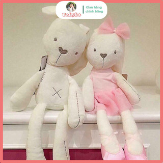 Gấu bông thỏ trắng thỏ hồng mềm mại đáng yêu cho bé size 40 cm