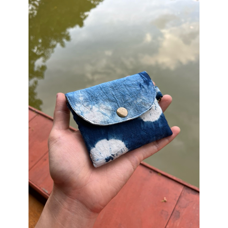 Ví vải handmade, mini wallet, ví vải nhuộm chàm