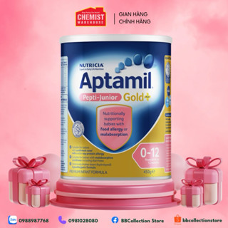 Sữa Aptamil Pepti Junior Gold Úc cho bé dị ứng đạm sữa bò 450gr