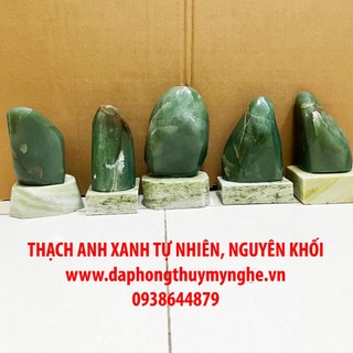 Đá thạch(anh) xanh tự nhiên nhiều kích thước cho người mệnh Hỏa và Mộc