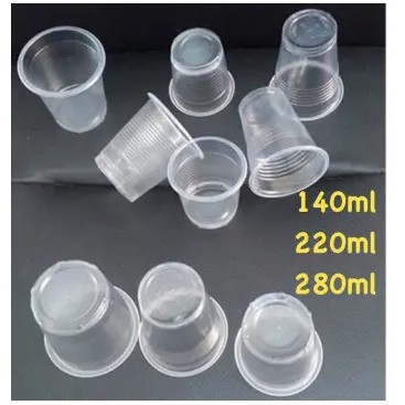 Ly nhựa cỡ nhỏ PP 80ml 140ml 220ml , ly nhựa dùng thử
