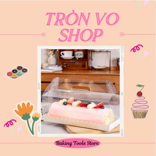 Hộp bánh cuộn trong đế trắng 11*28*16.5cm (1set/10 hộp)