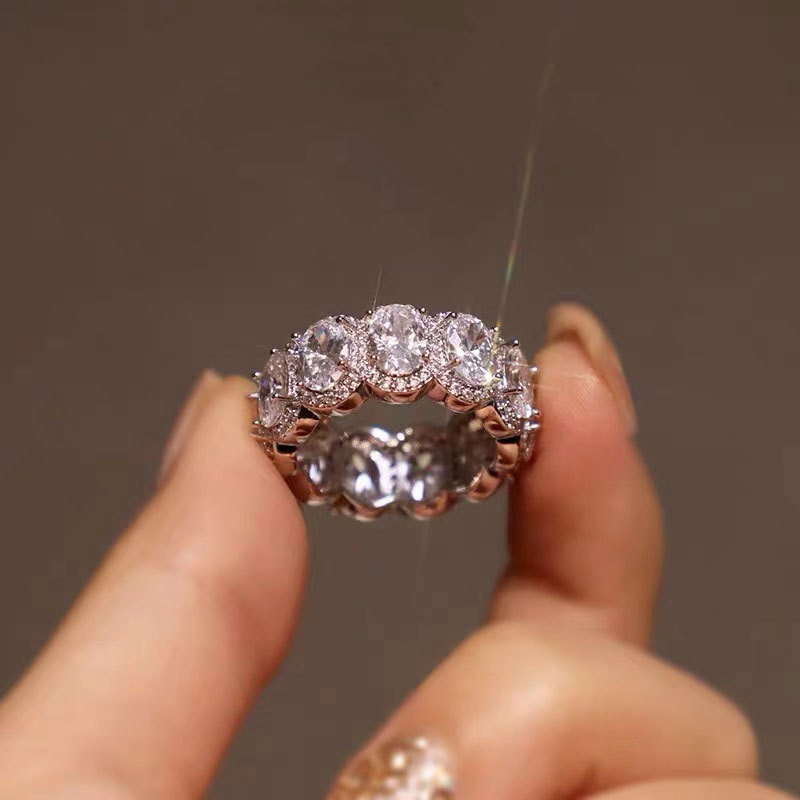 Nhẫn đính đá bạc 925 HASAKI | ANHS Accessories