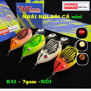 Mồi lure NHÁI HƠI BÓI CÁ Mini K41 & K41S mồi giả câu cá lóc 7g, 10g Action Nổi ngang bơi đẹp câu cá nhát cá nhỏ