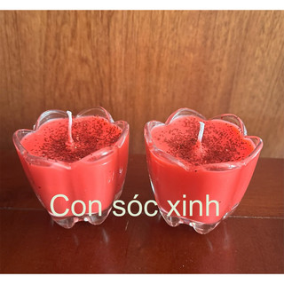 Combo 36 ly hoa mai nến bơ đỏ ( đầy đủ nguyên liệu làm nến )