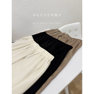 NGUYENMY- Chân váy lụa satin ( Hình ảnh chính chủ)