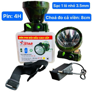 [Choá 8cm] Đèn pin đội đầu lính choá lớn 8cm - A7STAR