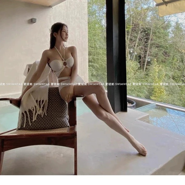 2 Món Bikini Đi Biển Cực Quyến Rũ Sang Trọng Thắt Dây Cổ Yếm Kiểu Hàn Quốc Geisha | BigBuy360 - bigbuy360.vn