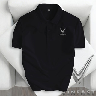 Áo Polo Hãng Xe Vinfast Nam Nữ, Form Slimfit, Vải Thun Co Giãn Thoáng Mát, Không Xù Lông