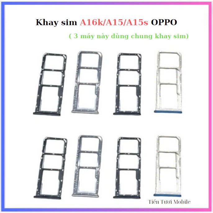 Khay sim oppo A16K/A15/A15s