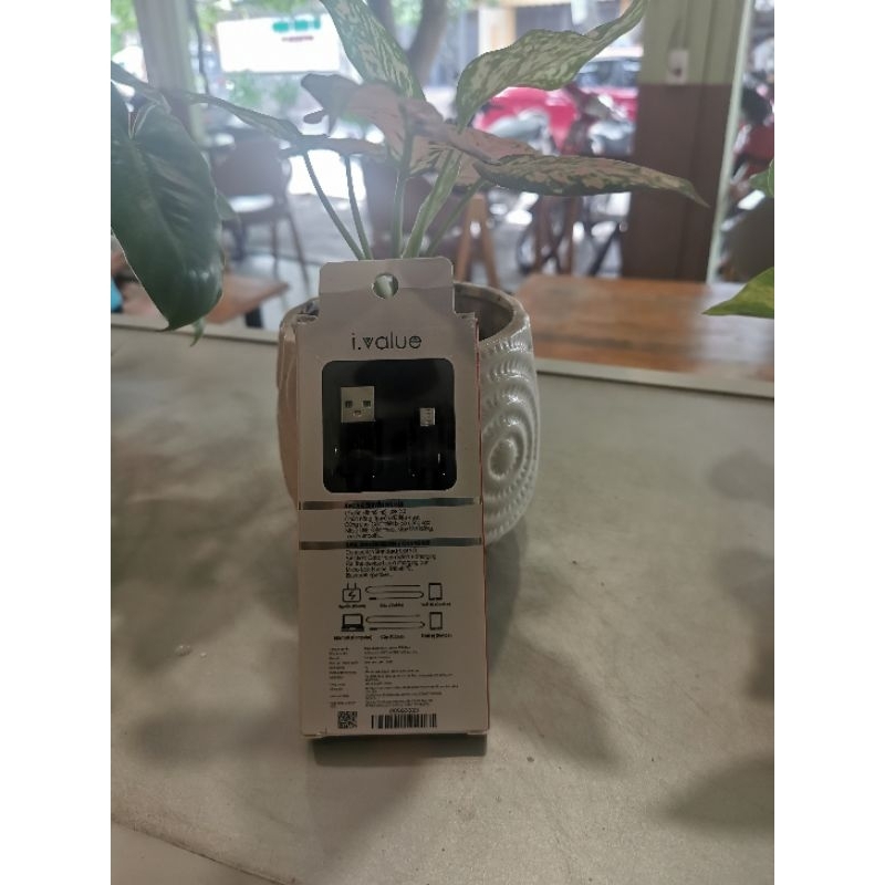 Cáp  USB micro i. value 0.3m TPE đen