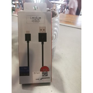 Cáp  USB micro i. value 0.3m TPE đen