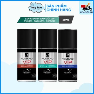 Lăn khử mùi cao cấp Romano VIP Passion / Vision / Impress