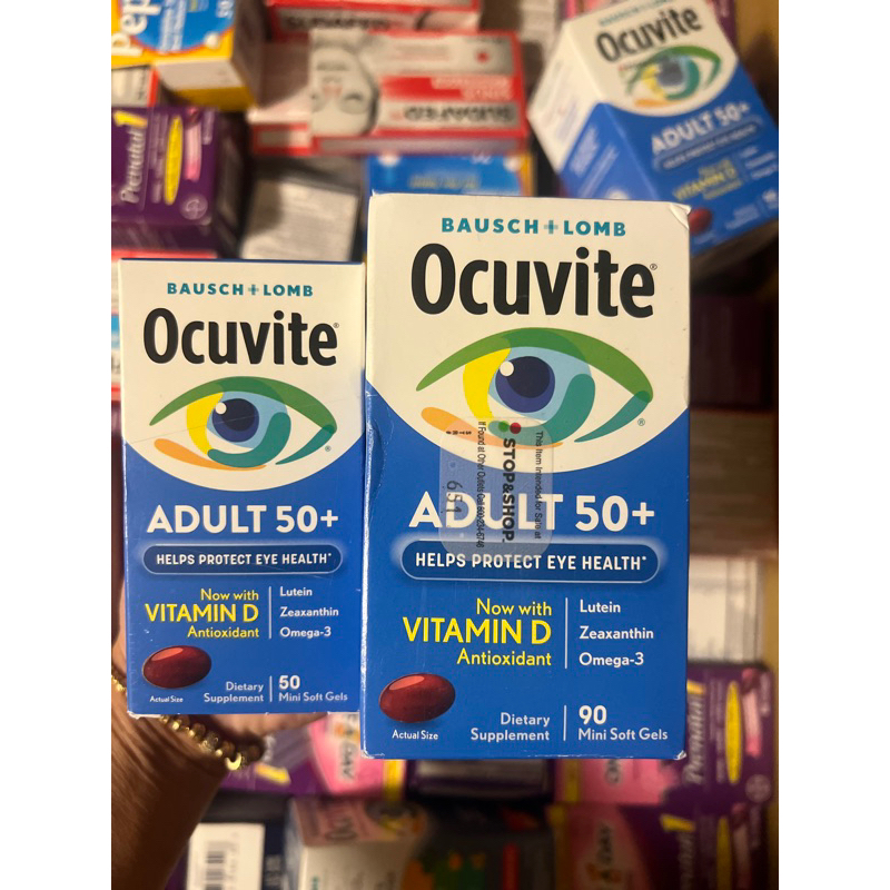 ocuvite viên uống bổ mắt dành cho người lớn tuổi trên 50 tuổi 90 viên ocuvite 50+