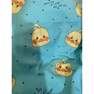 2m x 1m5 vải lụa mango gà con màu xanh Ngọc xinh may bộ váy mẹ và bé