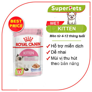 [ SIÊU XỊN ] Pate Cho Mèo Con Kitten Royal Canin Gói 85g Chính Hãng