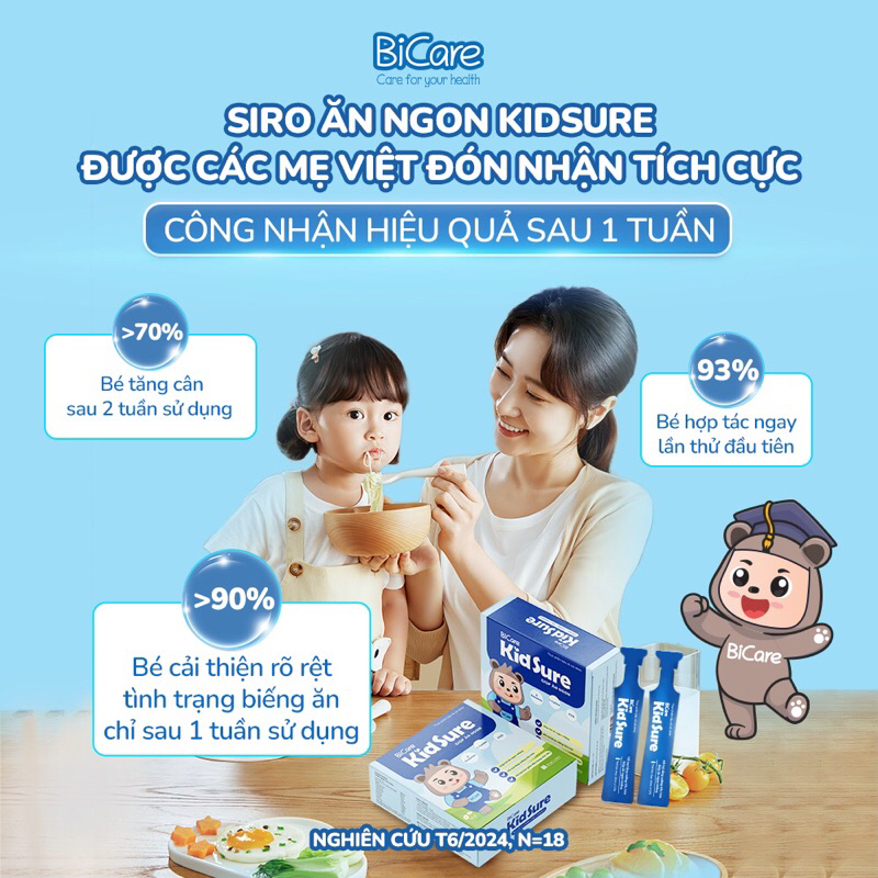 Siro Ăn Ngon KidSure Bicare Hộp 20 gói