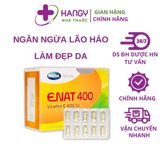 Viên uống vitamin e thiên nhiên, làm đẹp da vitamin e 400 iu mega we care