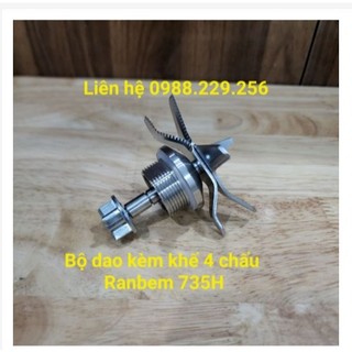 Phụ kiện máy làm sữa hạt ranbem 735i 735i : lưỡi dao, cối, nắp, thân máy, trục nấm máy làm sữa hạt 735i 735i