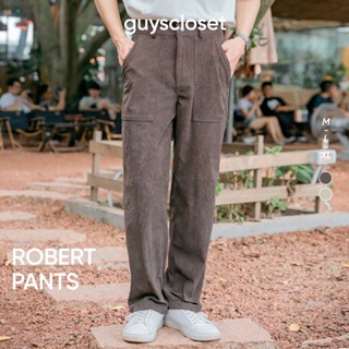  Quần Nhung Tăm Nam GUY's Closet Robert Pants - Chất Liệu Corduroy Dáng Suông Thoải Mái - Be Nâu 