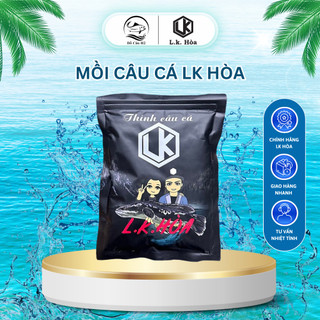 Mồi câu cá Lk Hòa | Thính Lk Mồi câu cá chép trắm trôi rô phi tổng hợp siêu nhạy