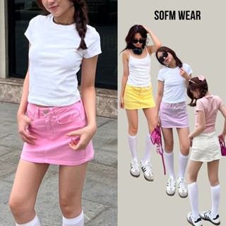  Chân Váy Short Lưng Thấp Màu Sắc Sofm Wear  VMS  
