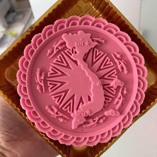 Khuôn trung thu lò xo ép tay cỡ lớn Bản đồ Việt Nam/ Đầy đủ size