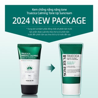 Kem chống nắng some by mi truecica mineral 100 calming tone up suncream