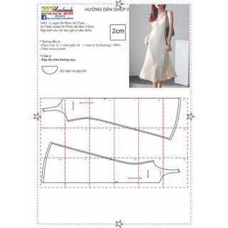 Rập giấy a0 mã 1462- đầm dáng a