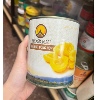 Đào Hộp /Đào Ngâm Thái Lan BODDOB - GOLD REEF hộp 820g - ĐÀO SIÊU GIÒN, GIÁ RẺ VÔ ĐỊCH (BAO BÌ MỚI)