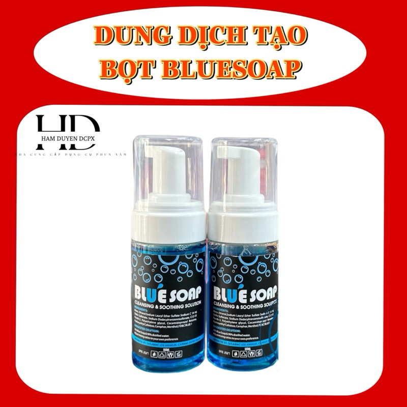 NƯỚC TẠO BỌT BLUESOAP, GREENSOAP (LỌ 100ML)