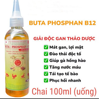 Buta phosphan b12 Giải Độc Gan gà đá cung cấp dinh dưỡng vitamin và khoáng và sorbitol thảo dược