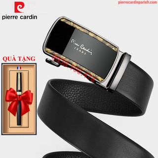 Thắt lưng nam Pierre Cardin chính hãng khóa chốt tự động dây da bò xịn PCJ1066