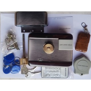 Khóa cổng Smart rim lock VR-1200 3 in1 thẻ, chìa cơ và remote