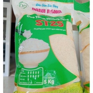 Gạo st25 đặc sản sóc trăng bao 5kg
