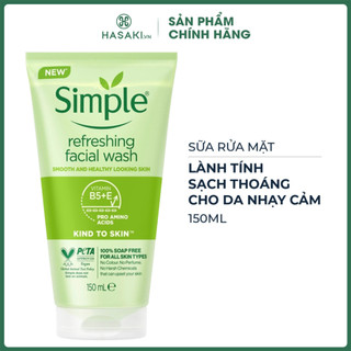Sữa Rửa Mặt Simple Giúp Da Sạch Thoáng 150ml Hasaki Sản Phẩm Chính Hãng
