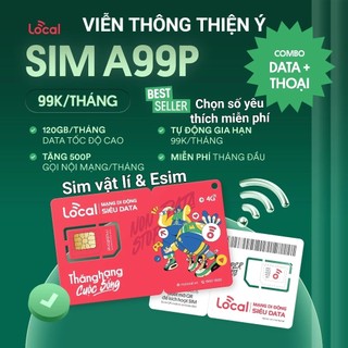 Sim Data 4G{chọn số đẹp miễn phí}Mobifone Local