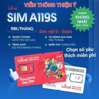 Sim Data 4G{chọn số đẹp miễn phí}Mobifone Local