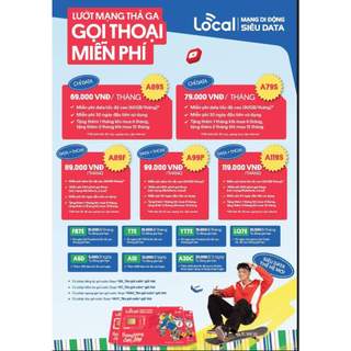 Sim Data 4G{chọn số đẹp miễn phí}Mobifone Local