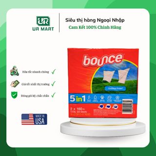 Giấy Thơm Quần Áo Bounce Dùng Cho Máy Sấy Nhập Khẩu Mỹ 320 Tờ
