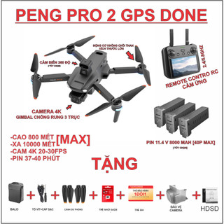Flycam pengpro 2 + chống rung 3 trục+động cơ không chổi than + camera 4k+có gps+ht thẻ nhớ