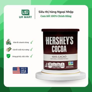 Bột cacao hershey’s cocoa nguyên chất không đường 226g nhập khẩu mỹ